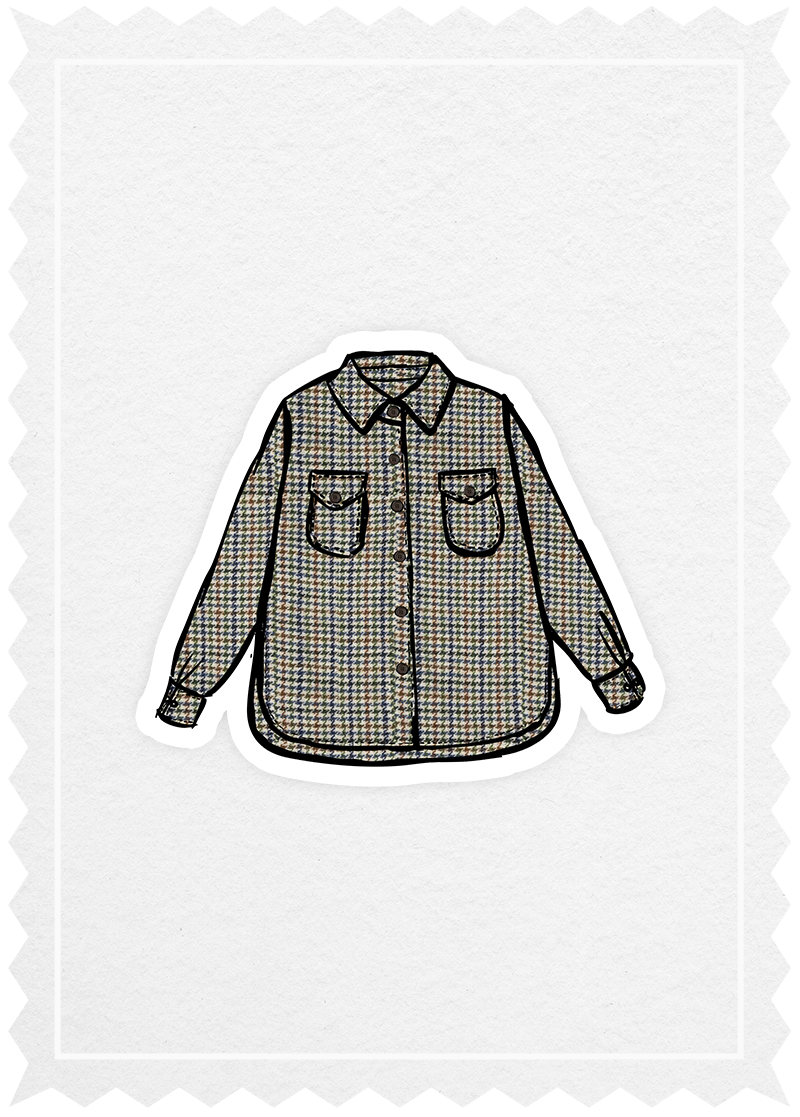 "Overshirt" in Harris Tweed