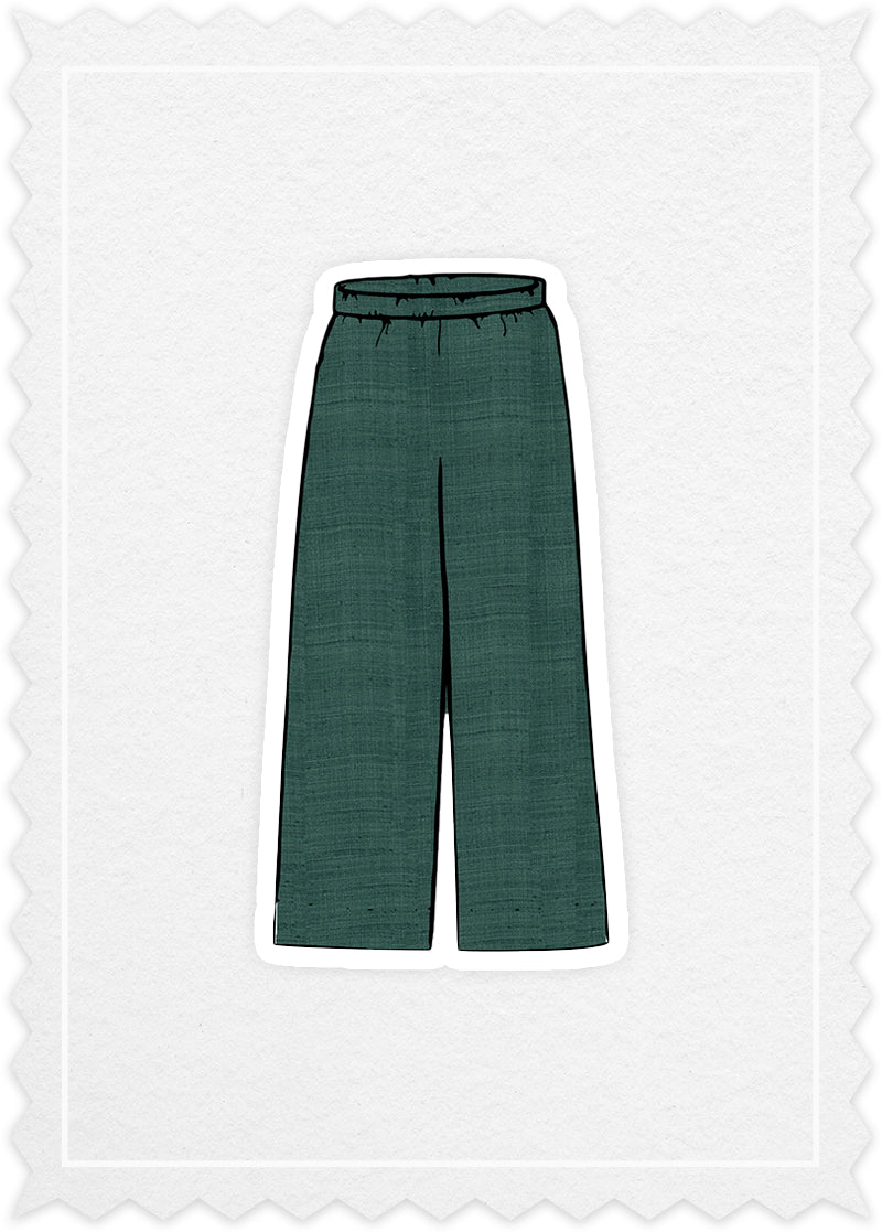Tasar Silk 'Easy Pants'