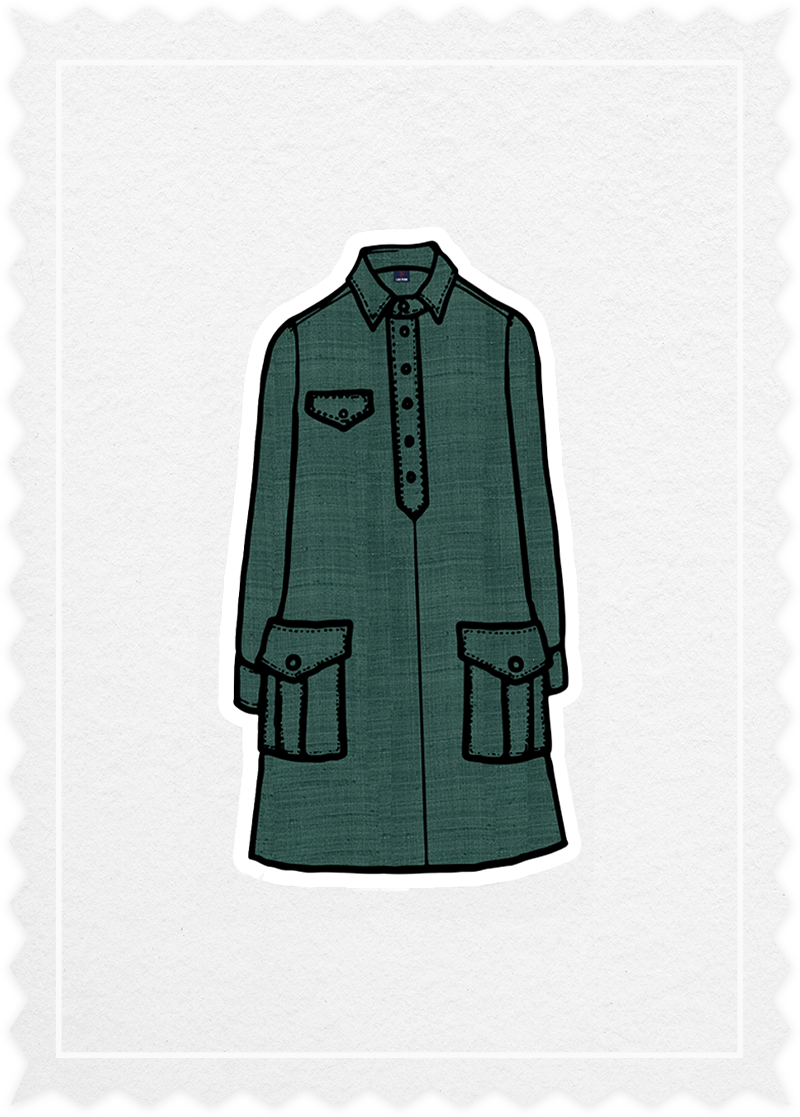 Tasar Silk 'Polo Dress'