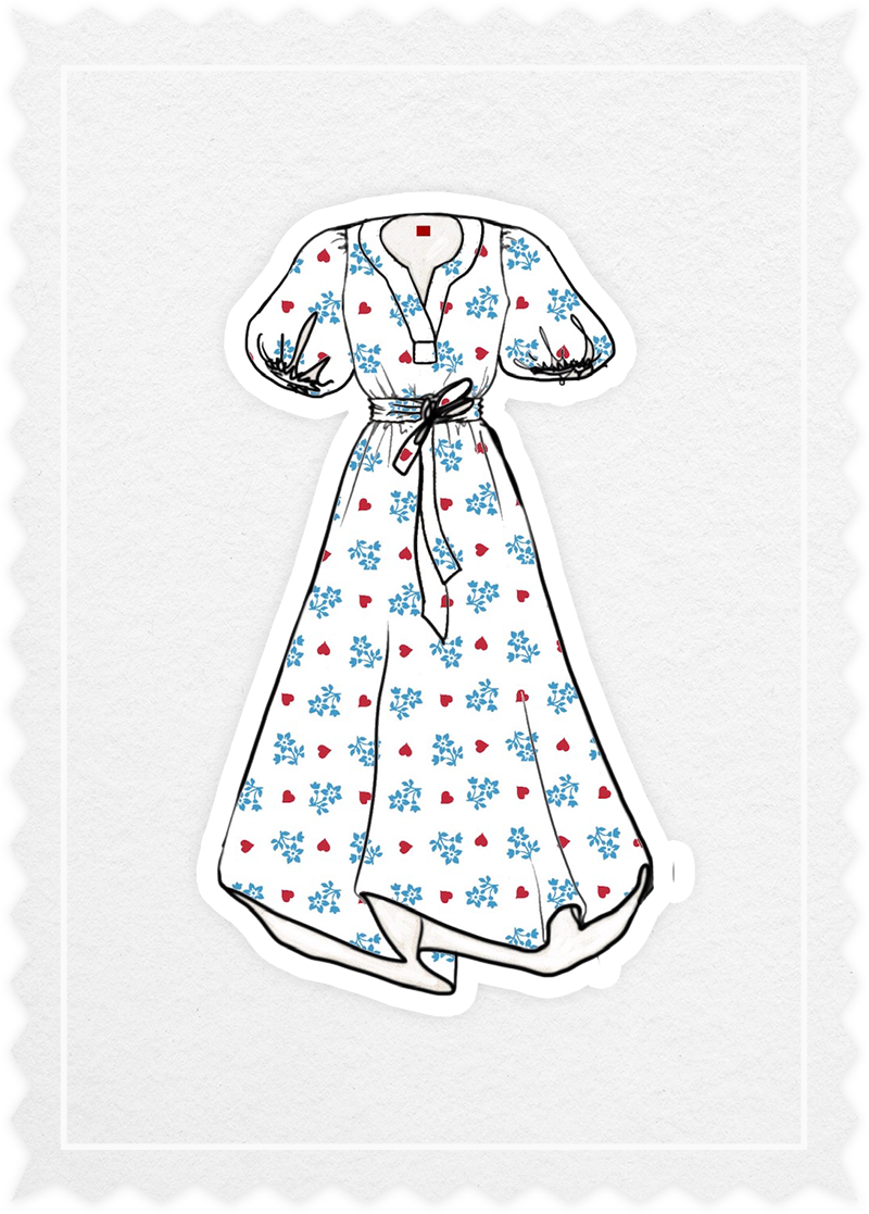 Flower Print 'Prinzessin Dress'
