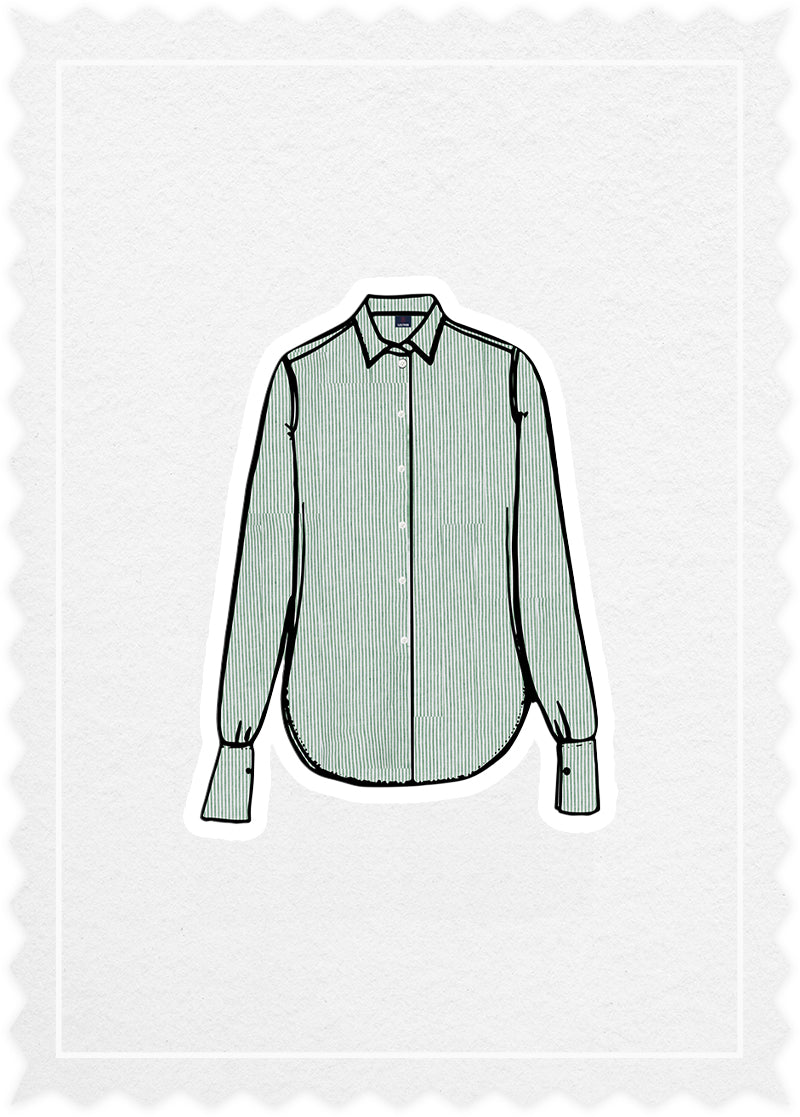 Striped Linen 'Woman Shirt'