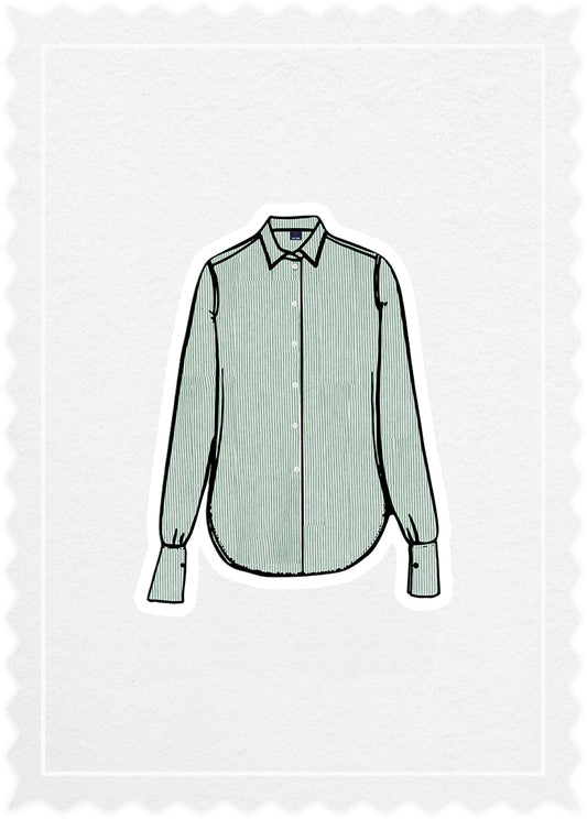 Striped Linen 'Woman Shirt'